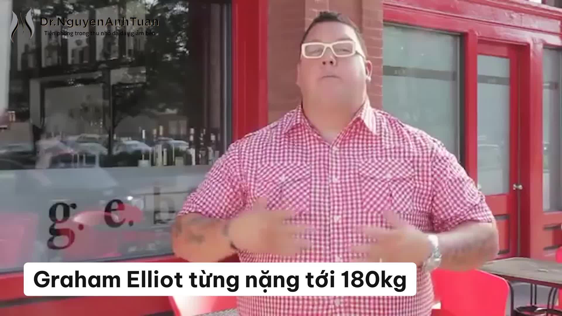 Giám khảo MasterChef Mỹ - Graham Elliot giảm 115kg trong 1 năm nhờ thu nhỏ dạ dày.